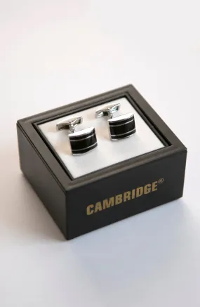 Black Silver Cufflinks