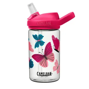 CamelBak Eddy  Kids 400ML Straw Water Bottle - Colorblock Butterflies