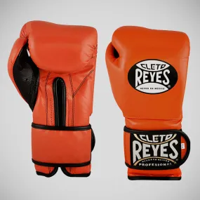 Cleto Reyes Velcro Boxing Gloves Orange