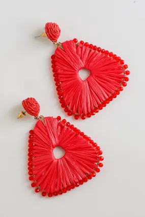 Daphne Straw Statement Earrings