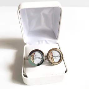 Evanston Map Cufflinks