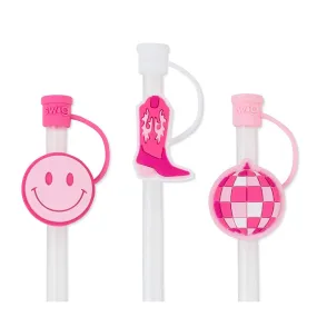 Let's Go Girls Straw Topper Set