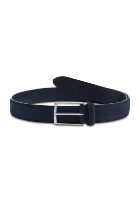 Navy Suede Belt